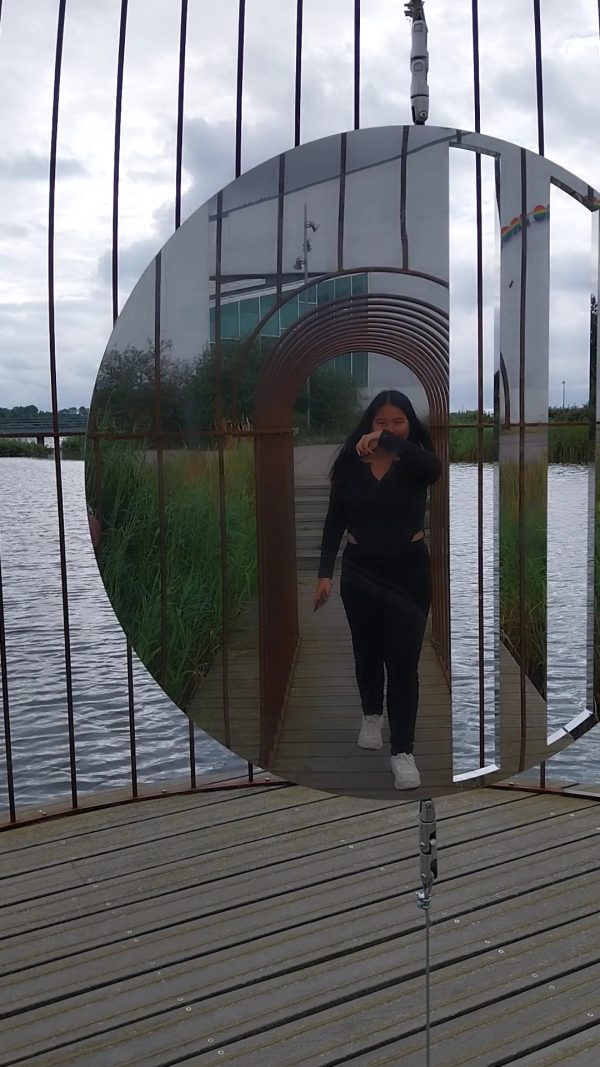Piang in the mirror